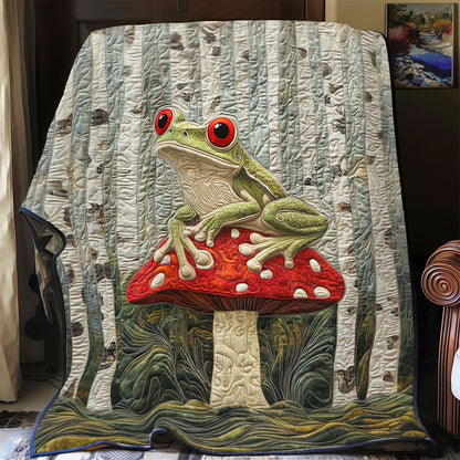 Frog In Mushroom WY2702079CL Quilt