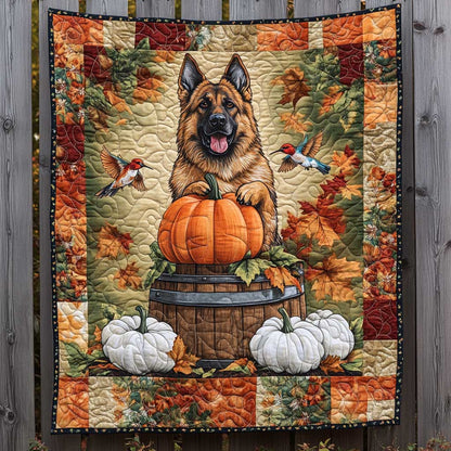 German Shepherd Pumpkin Patch WN2709097CL Quilt