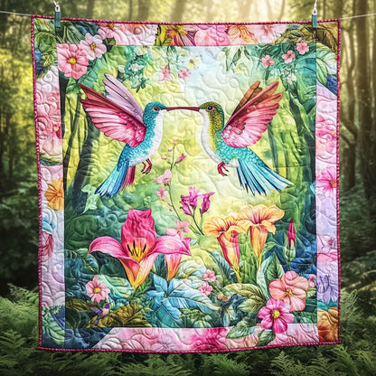 Hummingbird Flower WT2110006CL Quilt