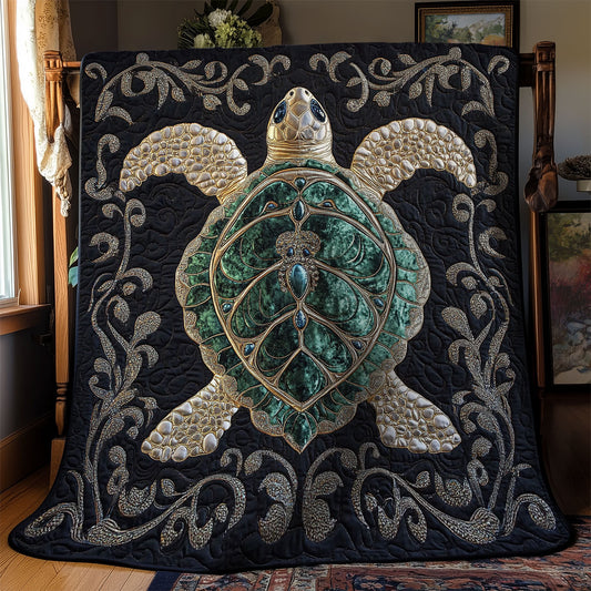 Midnight Turtle WY2702092CL Quilt