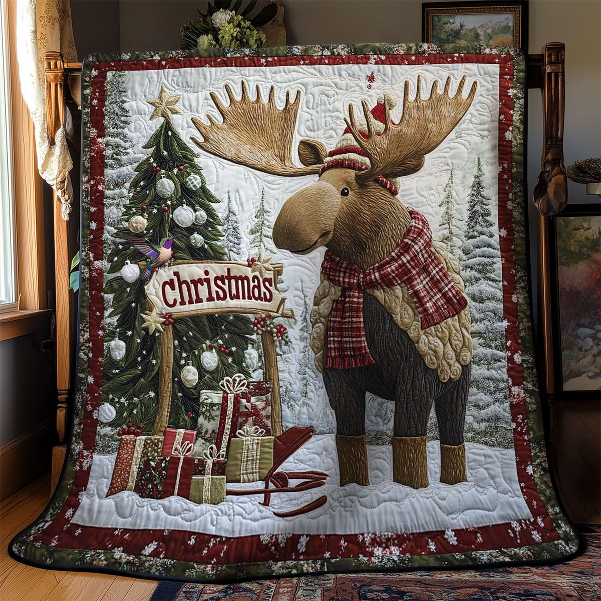 Christmas Alces WN0711042CL Quilt