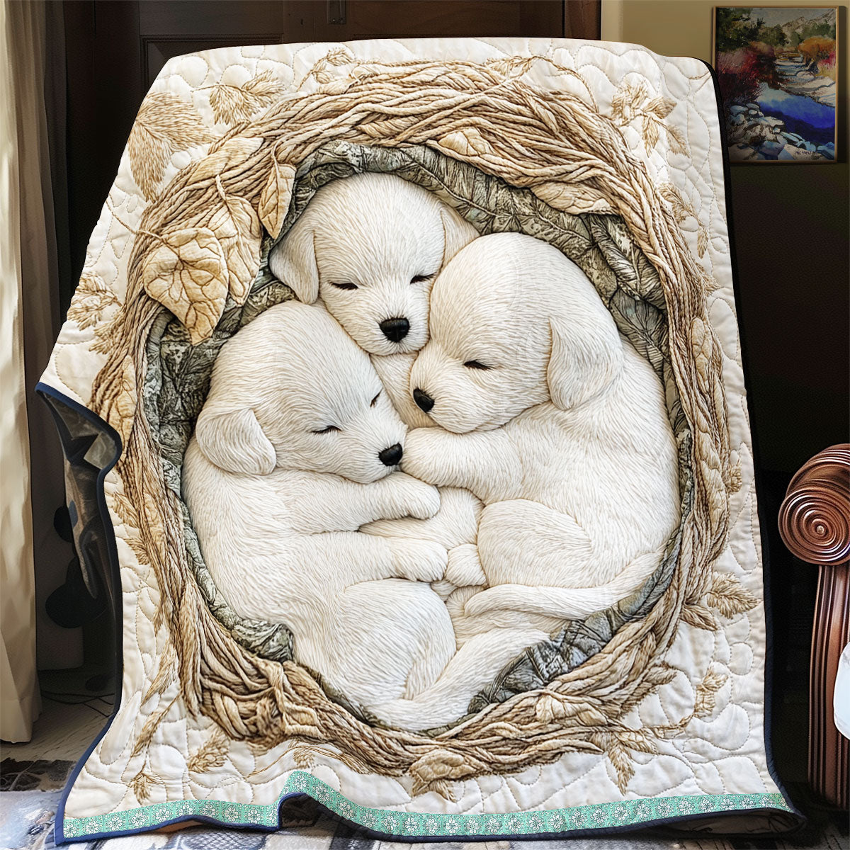 Cute Puppy WX2312016CL Quilt