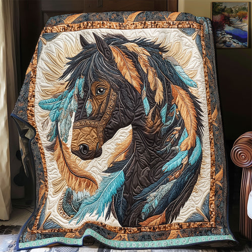 Horse Native WX2312032CL Quilt