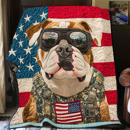Military Bulldog WX2312035CL Quilt