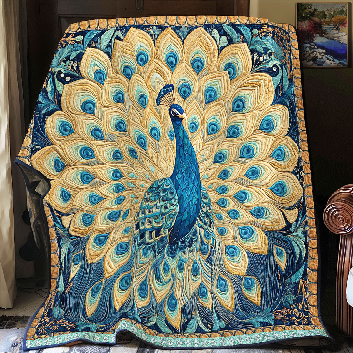 Pretty Peacock WX2312039CL Quilt