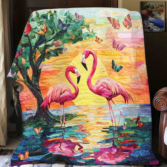 Couple Flamingo WP0708009CL Quilt