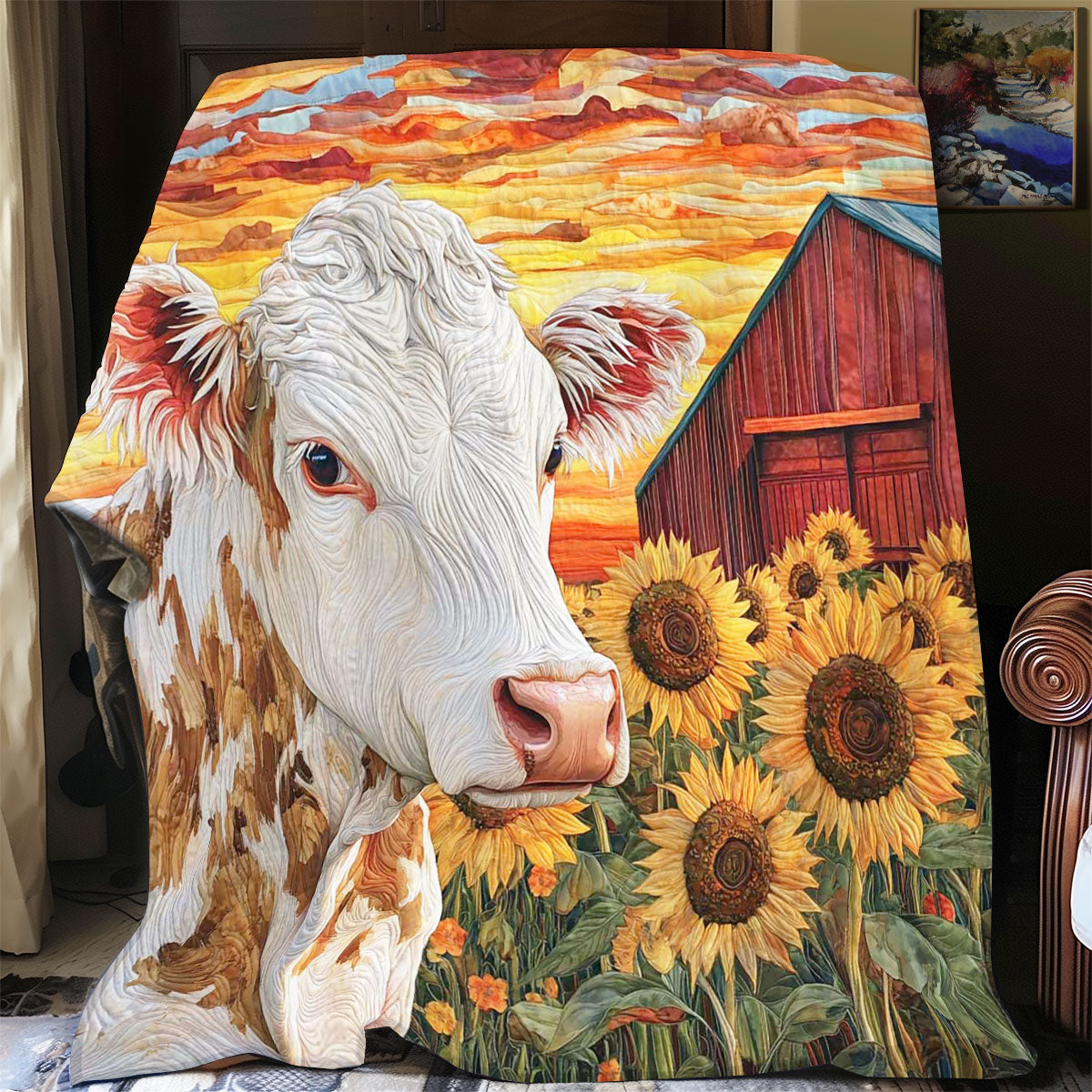 Farm Cow WP0708016CL Quilt