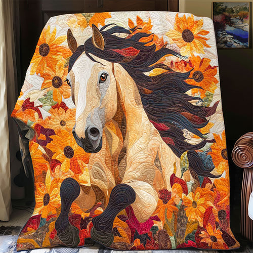 Marigolds Petals Horse WP0708021CL Quilt