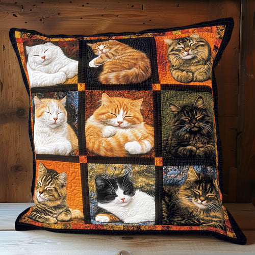 Sleeping Cat Collection WP0608022CL Quilt Pillow Case