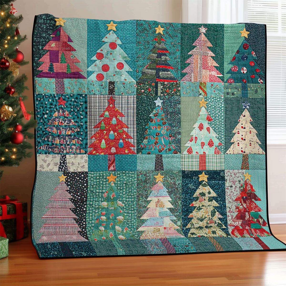 Whimsical Christmas Tree WP0208029CL Quilt