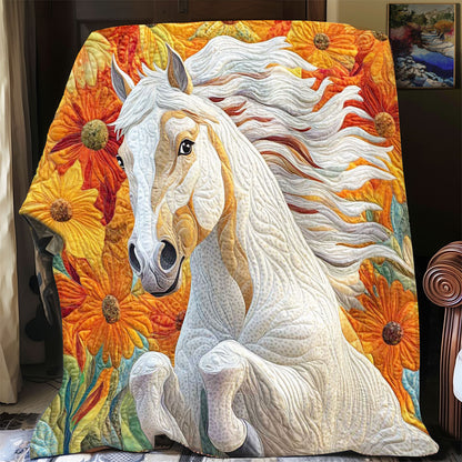 White Horse Marigolds WP0708036CL Quilt