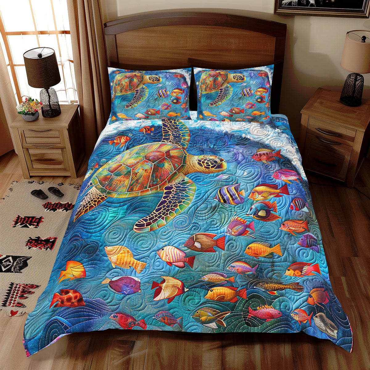 Turtle Ocean WP07080 Duvet Cover Set