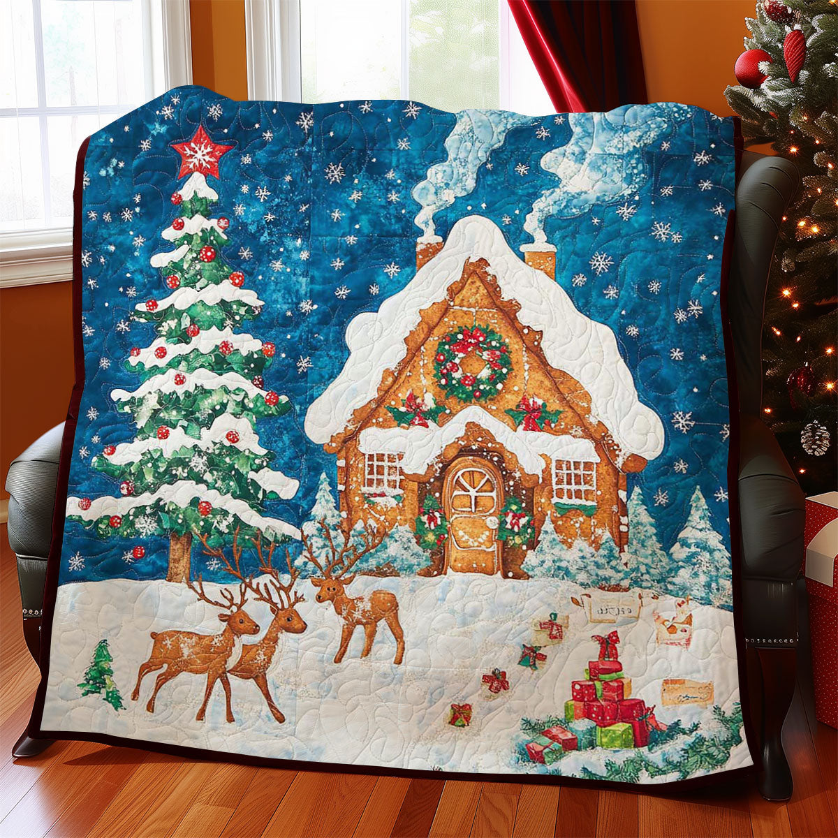 Ginger Bread House WP0208037CL Quilt