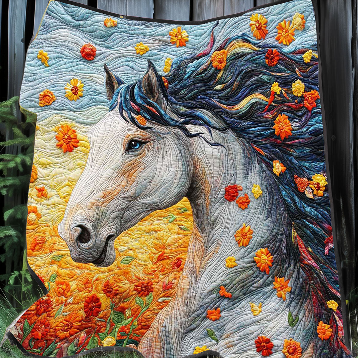 Running Horse WP0708026CL Quilt