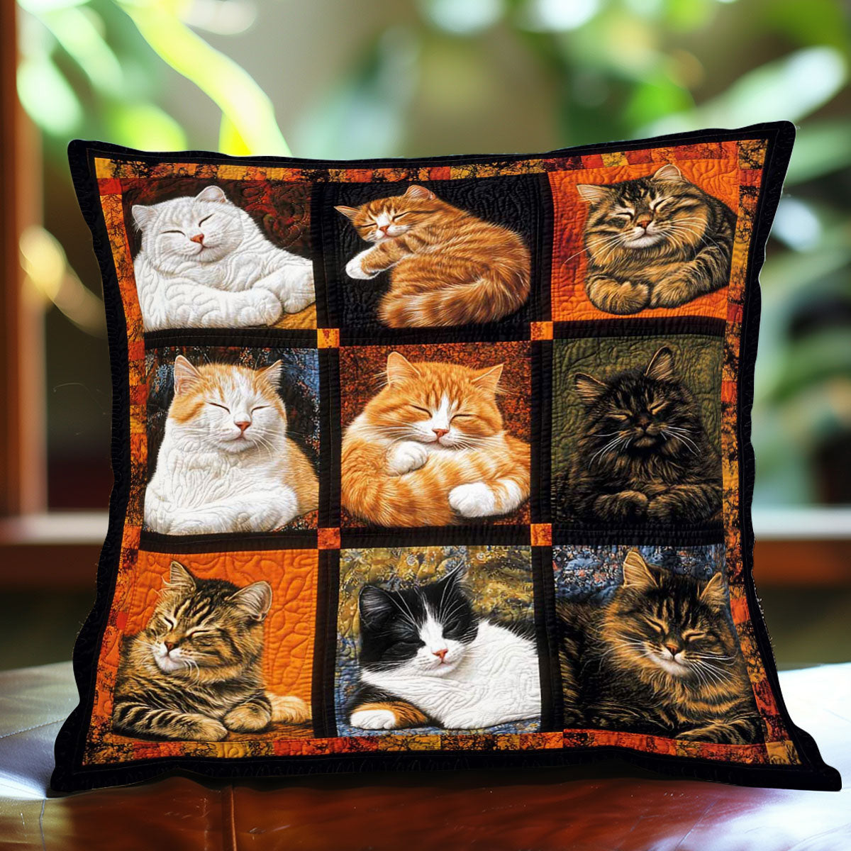 Sleeping Cat Collection WP0608022CL Quilt Pillow Case