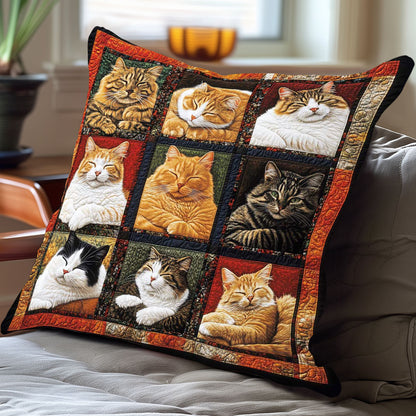 Sleeping Cat Collection WP0708028CL Quilt Pillow Case