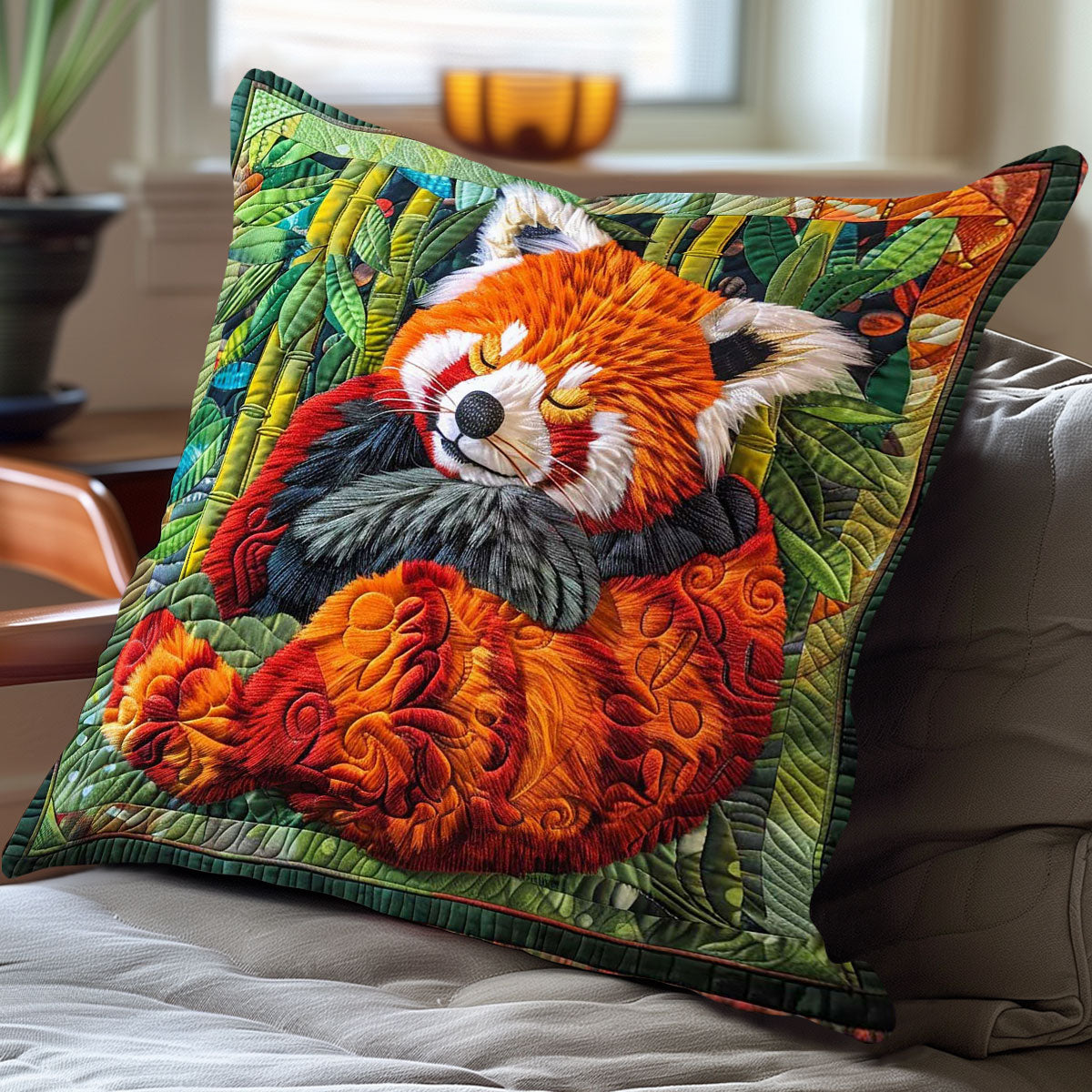 Sleeping Red Panda Bamboo WP2208026CL Quilt Pillow Case