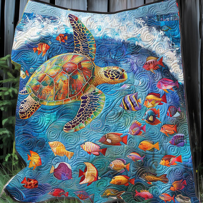 Turtle Ocean WP0708033CL Quilt