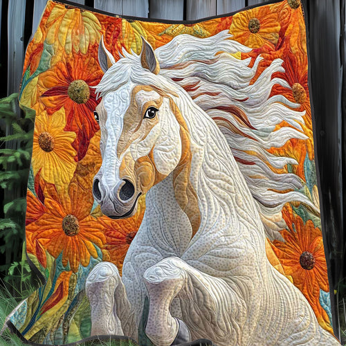 White Horse Marigolds WP0708036CL Quilt