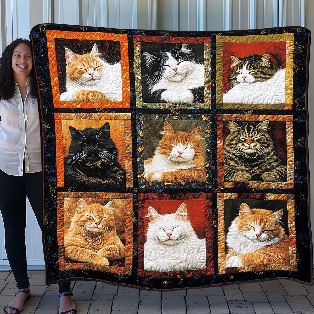 Chilling Cat WP0708014CL Quilt