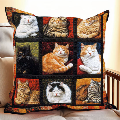 Collection Chilling Cat WP0708007CL Quilt Pillow Case