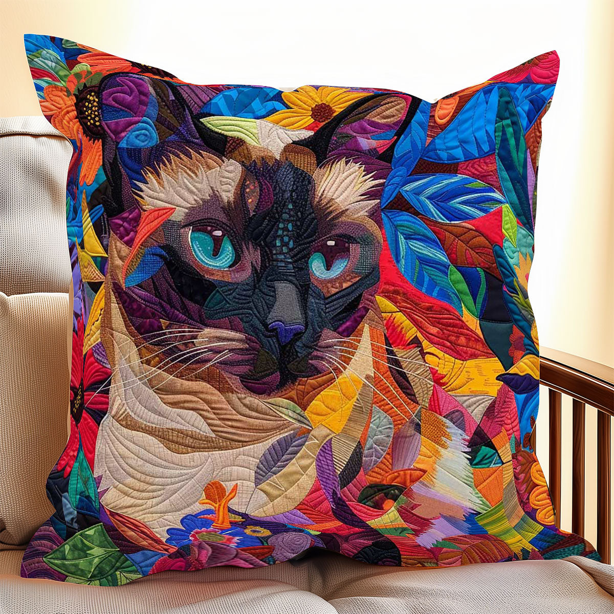 Feather Siamese WP0409017CL Quilt Pillow Case