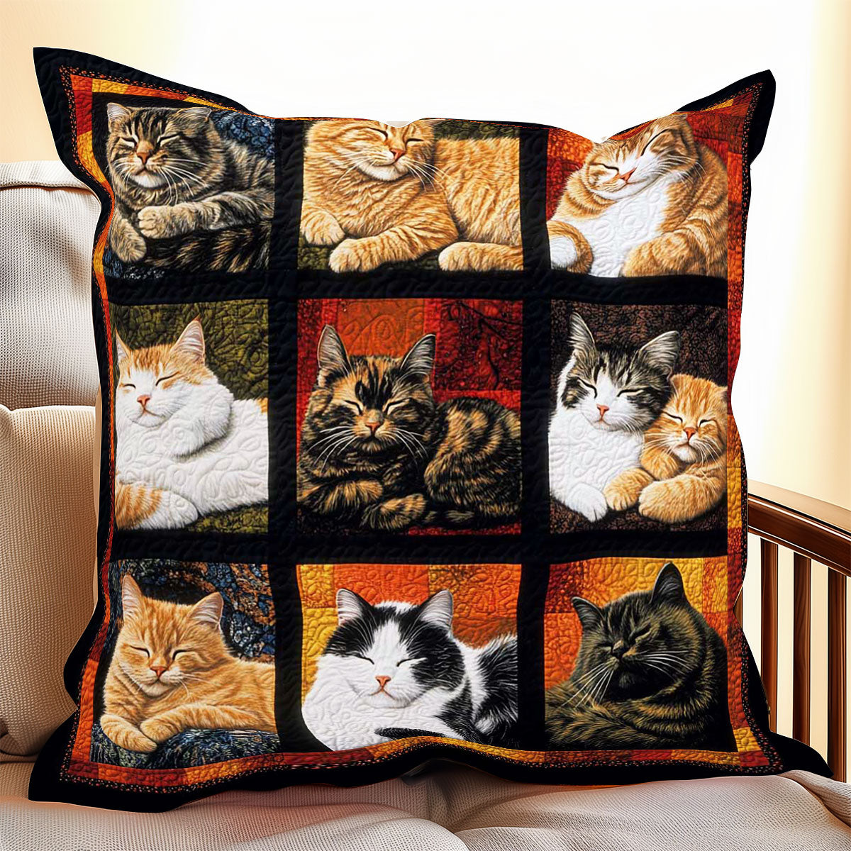 Lying Cat WP0708020CL Quilt Pillow Case