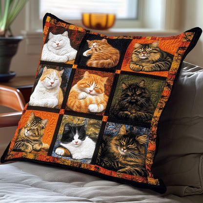 Sleeping Cat Collection WP0608022CL Quilt Pillow Case