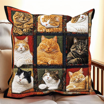 Sleeping Cat Collection WP0708028CL Quilt Pillow Case