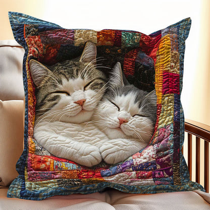 Sleeping Cuddle Cat WP0608020CL Quilt Pillow Case