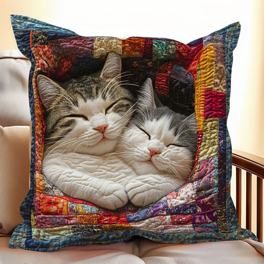 Sleeping Cuddle Cat WP0608020CL Quilt Pillow Case