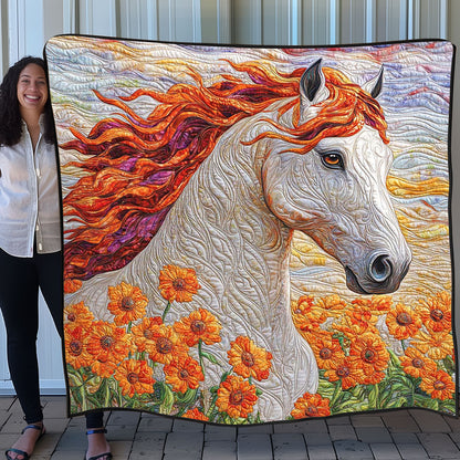 White Red Horse WP0708037CL Quilt