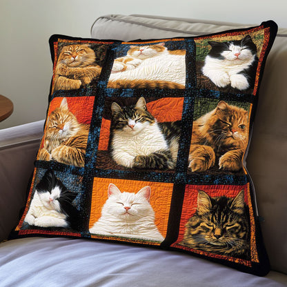 9 Sleeping Cat WP0708001CL Quilt Pillow Case