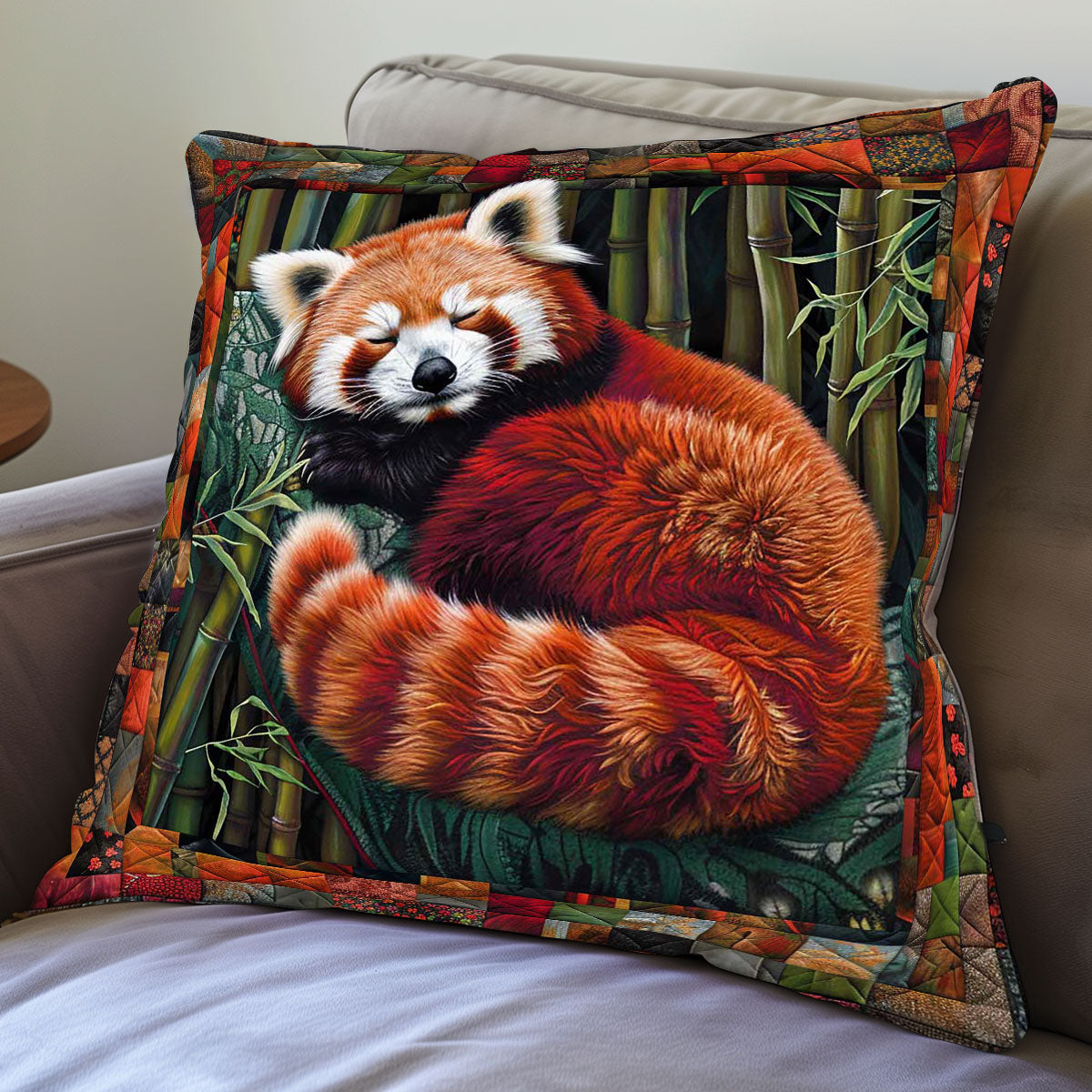 Fluffy Red Panda WP2208013CL Quilt Pillow Case