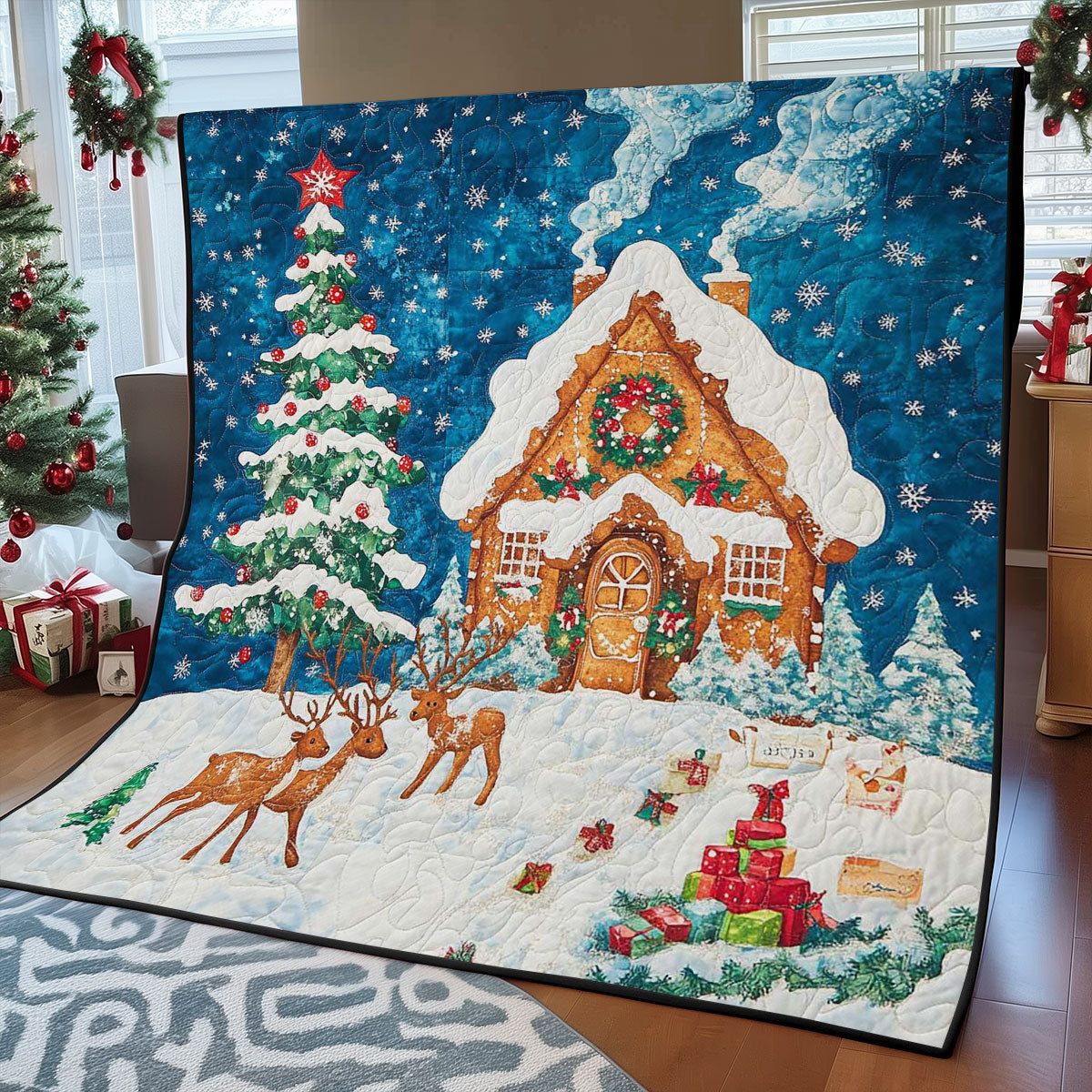 Ginger Bread House WP0208037CL Quilt