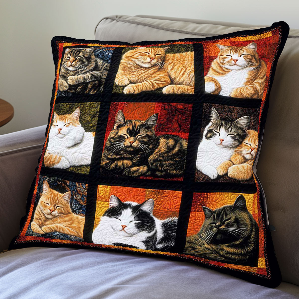 Lying Cat WP0708020CL Quilt Pillow Case