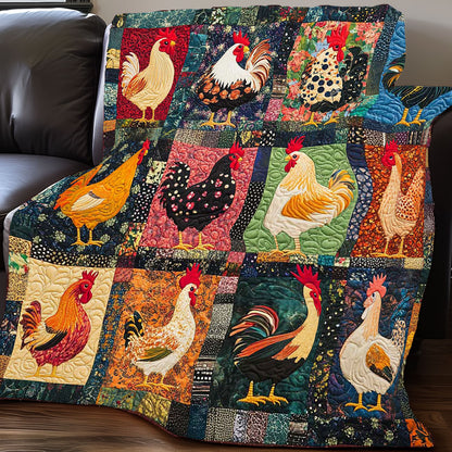 Patchwork Chicken Collection WP0708022CL Quilt