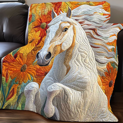 White Horse Marigolds WP0708036CL Quilt