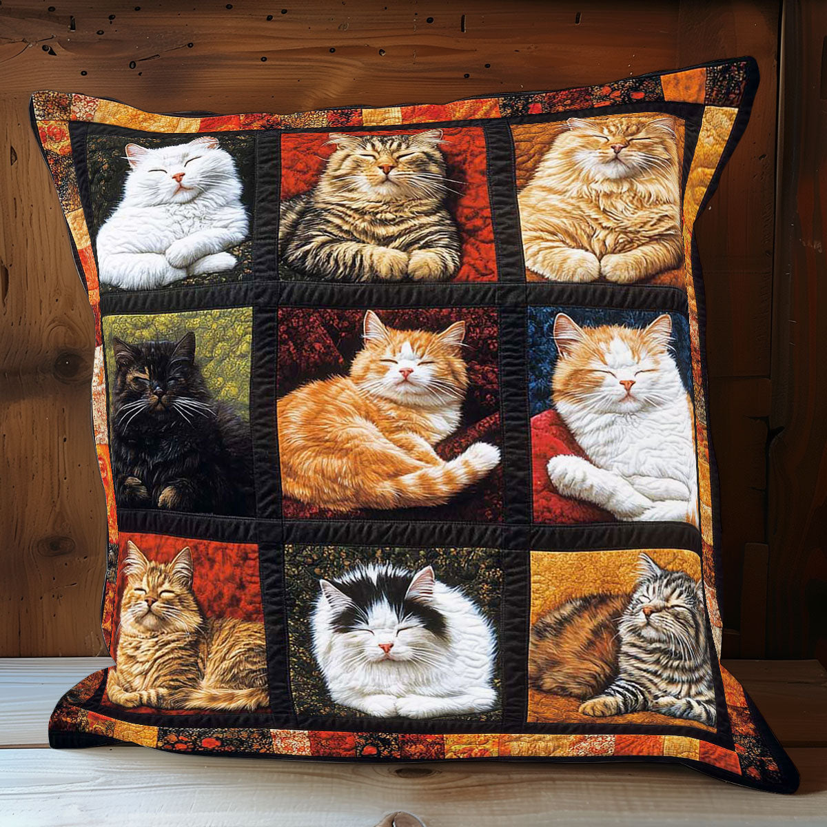 Collection Chilling Cat WP0708007CL Quilt Pillow Case