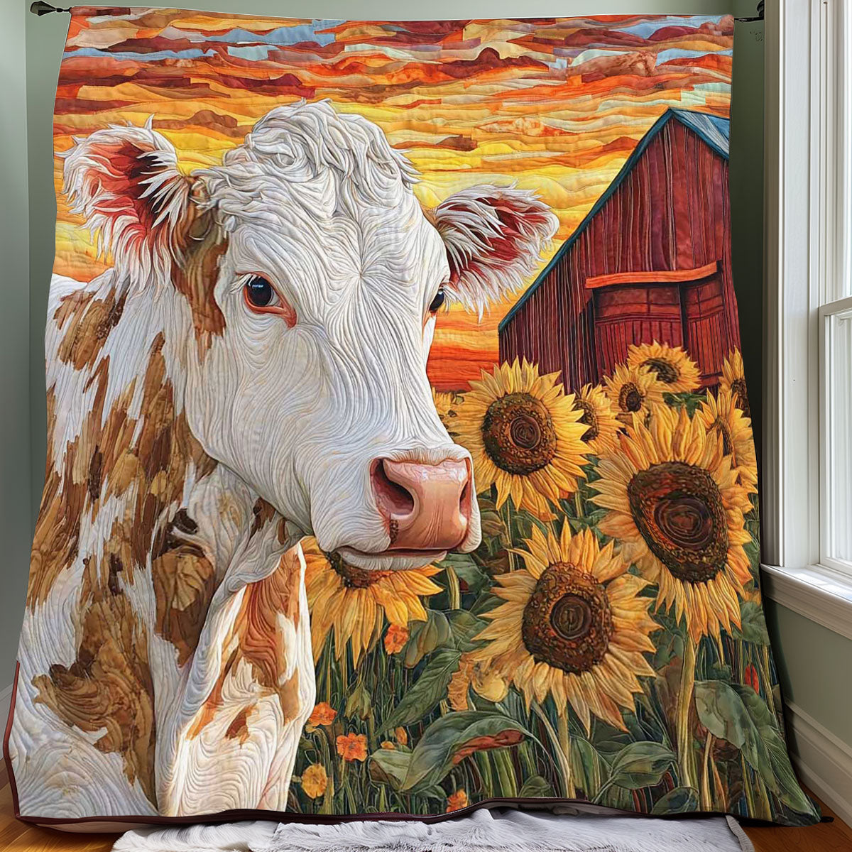 Farm Cow WP0708016CL Quilt