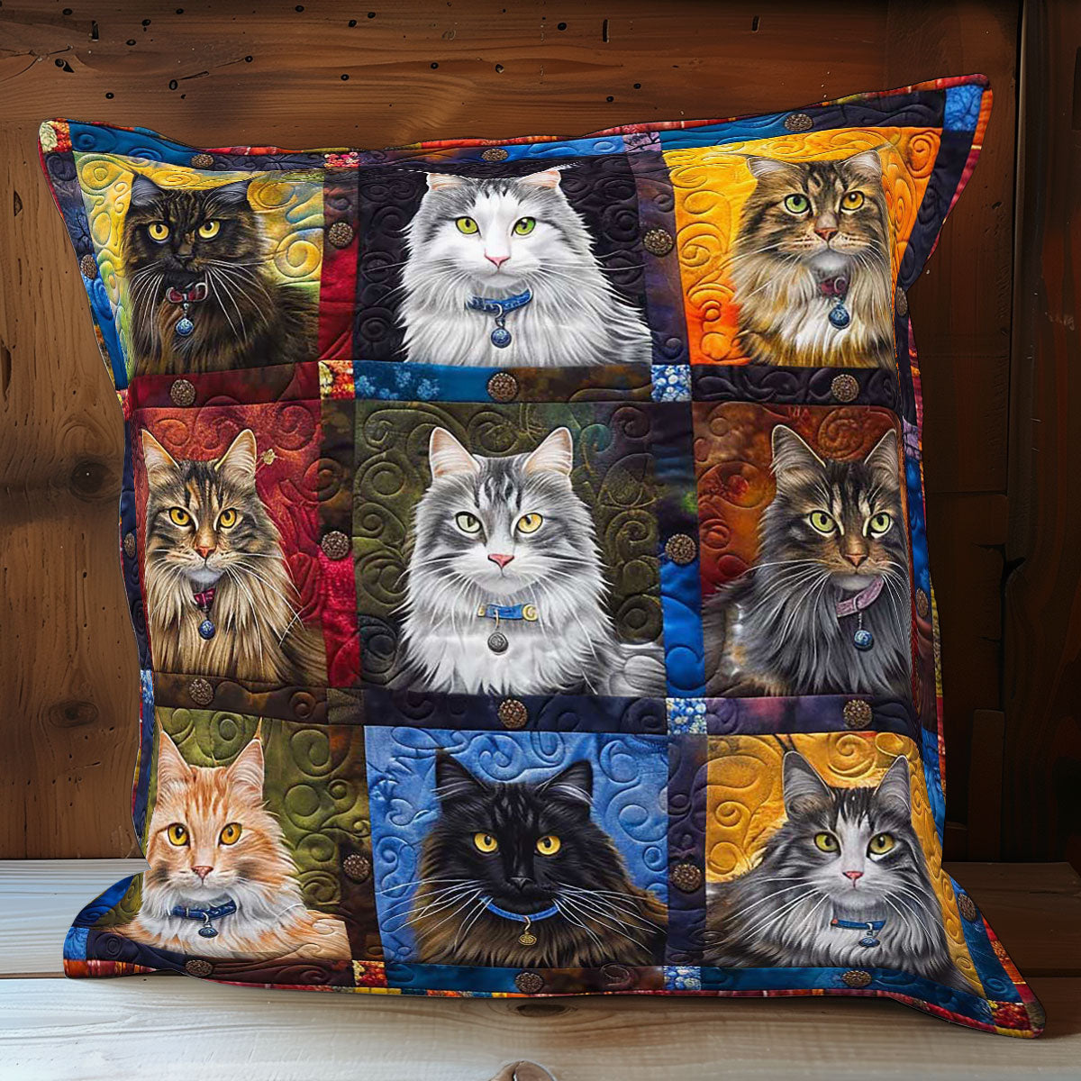 Maine Coon Album WP1408012CL Quilt Pillow Case