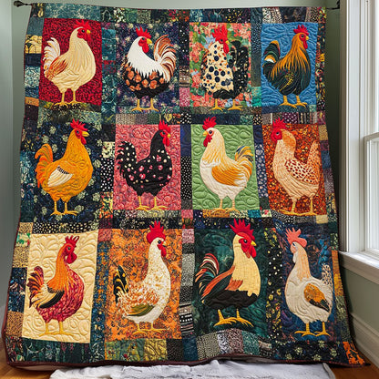 Patchwork Chicken Collection WP0708022CL Quilt