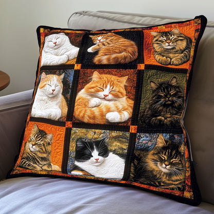 Sleeping Cat Collection WP0608022CL Quilt Pillow Case