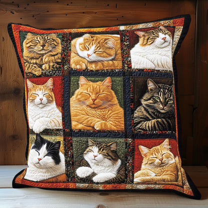 Sleeping Cat Collection WP0708028CL Quilt Pillow Case