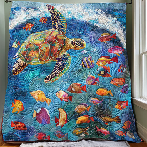 Turtle Ocean WP0708033CL Quilt