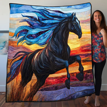 Running Horse Sunset WP0708025CL Quilt