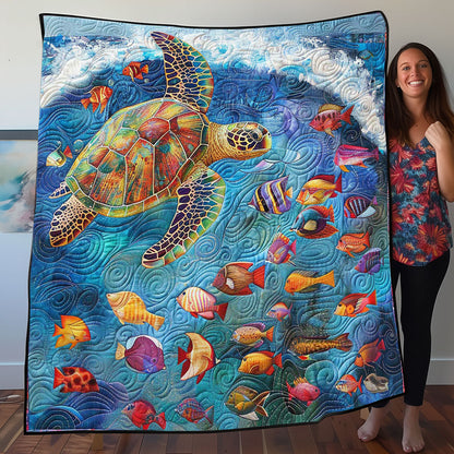 Turtle Ocean WP0708033CL Quilt