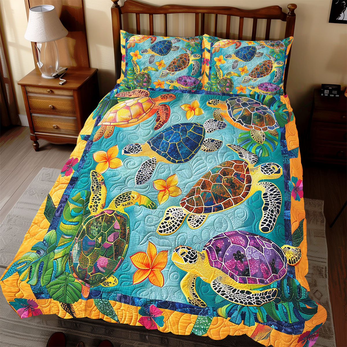 Tropical Turtle WP1008031CL Duvet Cover Set