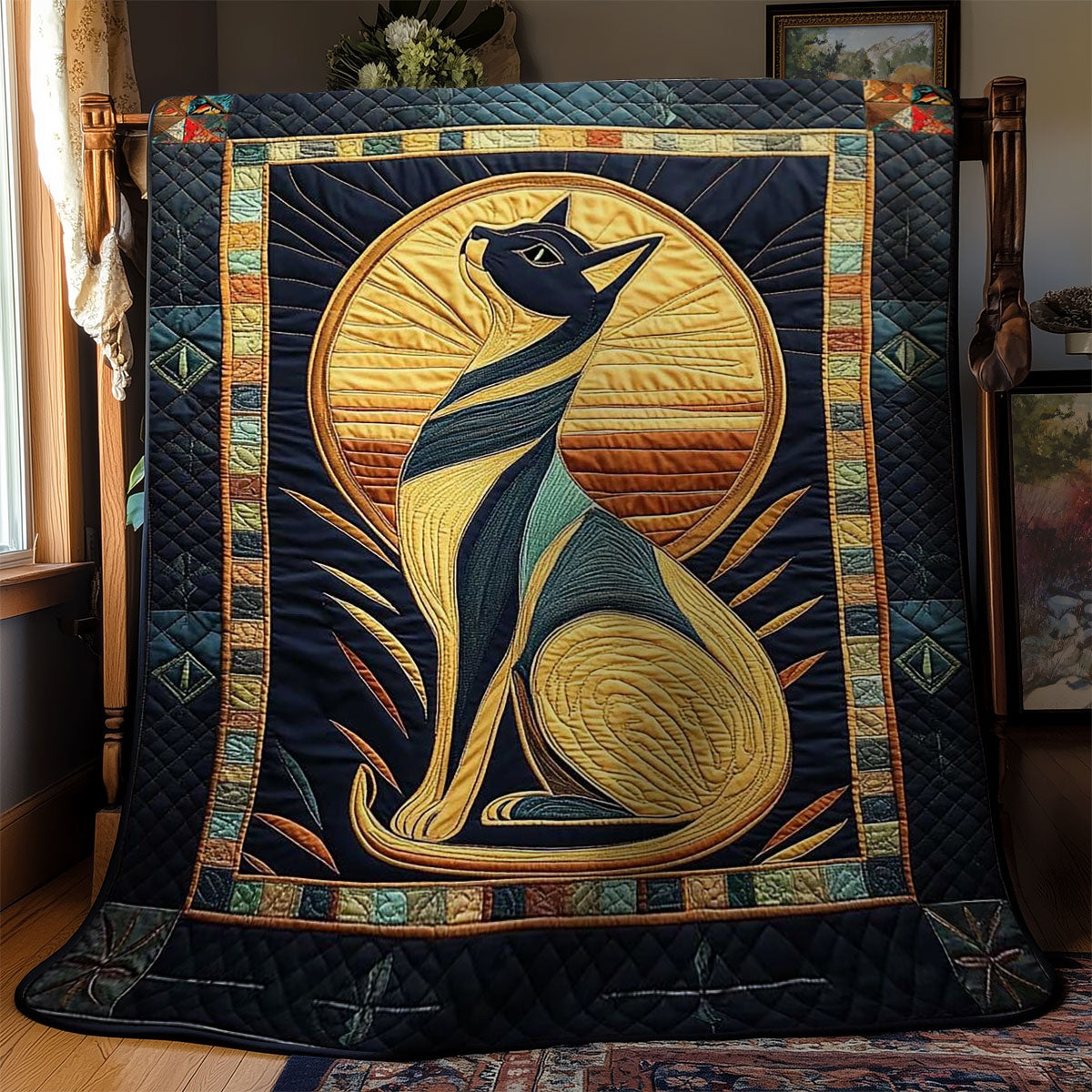 Egyptian Mystical Feline WN1010101CL Quilt