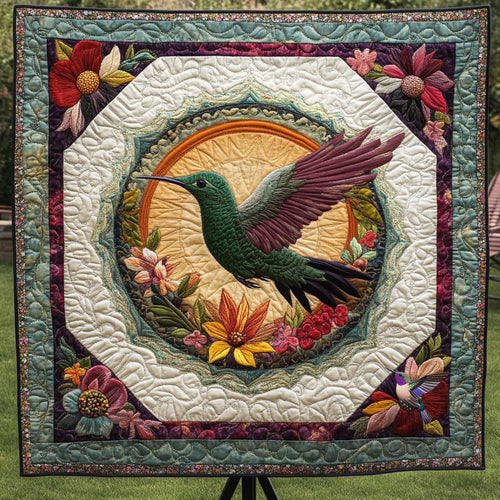 Hummingbird's Blossom Embrace WN0910011CL Quilt